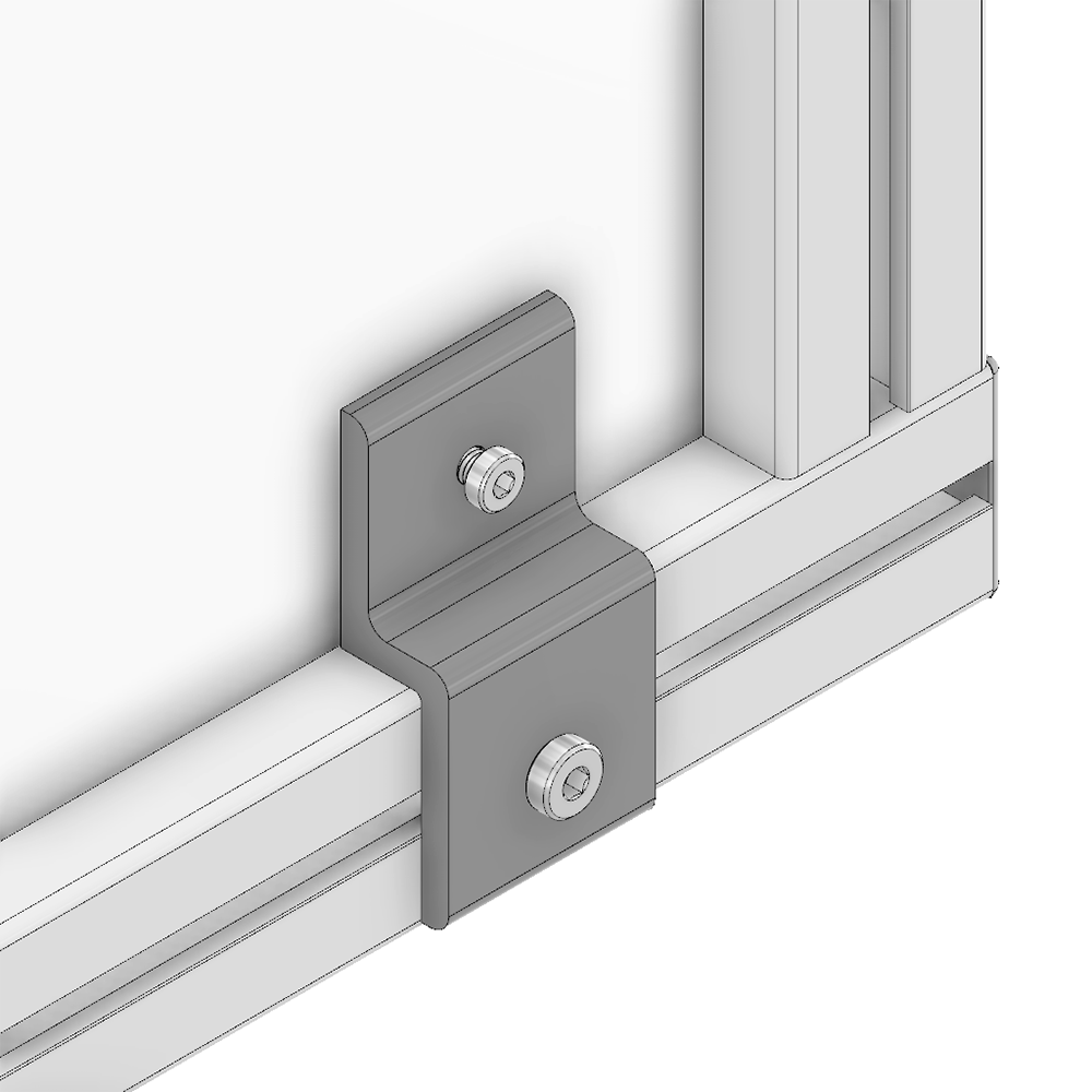 64-030-0 MODULAR SOLUTIONS PANEL CLAMP<br>WIRE MESH PANEL HOLDER SIZE 45 (PLATE ONLY)